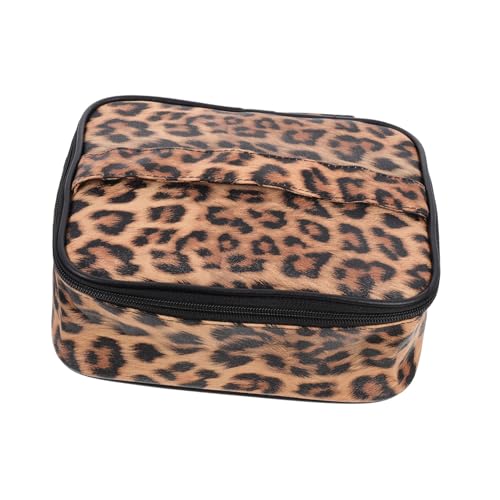 WOFASHPURET Reise Kosmetiktasche Leopard Print Wasserdichter Organizer Für Make-up Toilettenartikel Für Reisen Fitnessstudio Zuhause Leicht Stylisch Für Damen von WOFASHPURET
