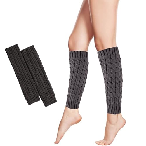 WOIRROIP Damen Stulpen Beinwärmer Beinstulpen Stulpen Legwärmer Strümpfe Overknees,Beinwärmer für Damen Gestrickt Warme Beinstulpen Stiefelstrümpfe Legwarmers für Damen von WOIRROIP