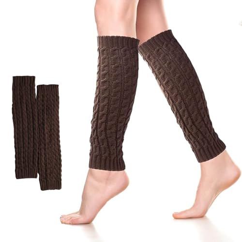 WOIRROIP Damen Stulpen Beinwärmer Beinstulpen Stulpen Legwärmer Strümpfe Overknees,Beinwärmer für Damen Gestrickt Warme Beinstulpen Stiefelstrümpfe Legwarmers für Damen von WOIRROIP