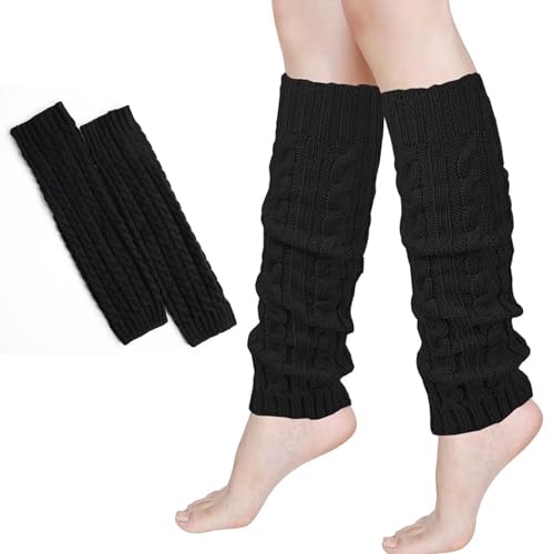 WOIRROIP Damen Stulpen Beinwärmer Beinstulpen Stulpen Legwärmer Strümpfe Overknees,Beinwärmer für Damen Gestrickt Warme Beinstulpen Stiefelstrümpfe Legwarmers für Damen von WOIRROIP