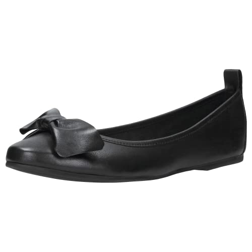 WOJAS Ballerinas Damen | Bequeme Ballerina Schuhe Schwarze | Hausschuhe Bequem | Leder Balerinaschuhe - Schwarz 44007-51 r. 38 von WOJAS