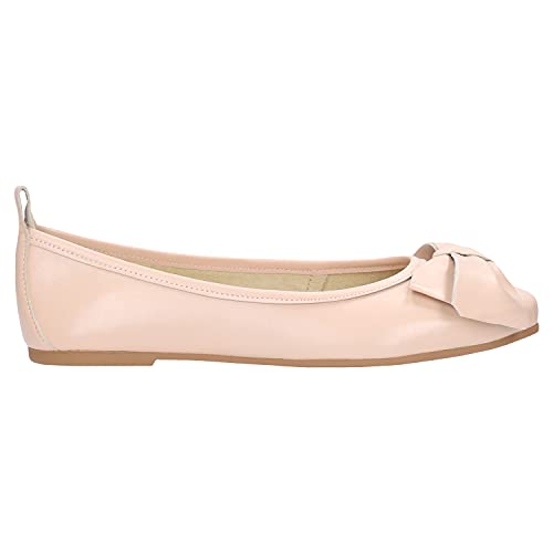 WOJAS Ballerinas Damen | Bequeme Ballerina Schuhe mit mit Schleife | Hausschuhe Bequem | Leder Balerinaschuhe - Rosa 44007-54 r. 40 von WOJAS