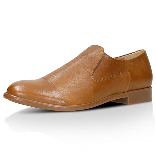 WOJAS - Damen Loafers | Feines Leder | Lässiger Stil | Minimalistisches Design | Slipper | Hellbraun - 46049-53, Gr. 38 von WOJAS