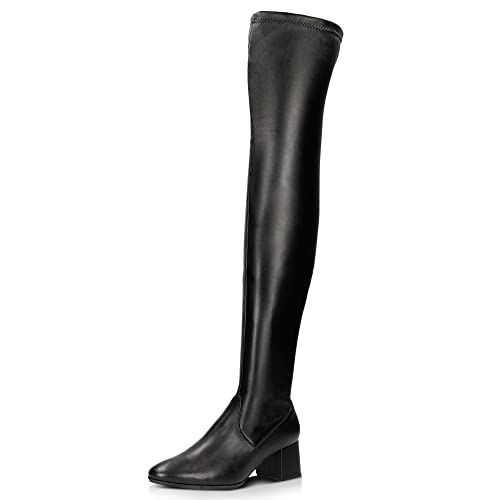 WOJAS - Damen Overknees I aus Glattleder In Kombination Mit Stretch Gefertigt I Mit Warmfutter I 59 cm Hohen Schaft I EIN Ausdrucksstarker Punkt Aller Outfits I 71013-51 - Schwarz, Gr. 37 WOJAS - Damen Overknees I aus Glattleder In Kombination Mit Stretch Gefertigt I Mit Warmfutter I 59 cm Hohen Schaft I EIN Ausdrucksstarker Punkt Aller Outfits I 71013-51 - Schwarz, Gr. 37 von WOJAS