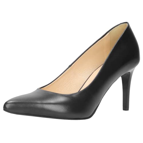 WOJAS - Damen-Pumps | Naturleder | Weiches Futter | Perfekt für Verschiedene Anlässe | Formaler Stil | 9359-51 - Schwarz, Größe 36 von WOJAS