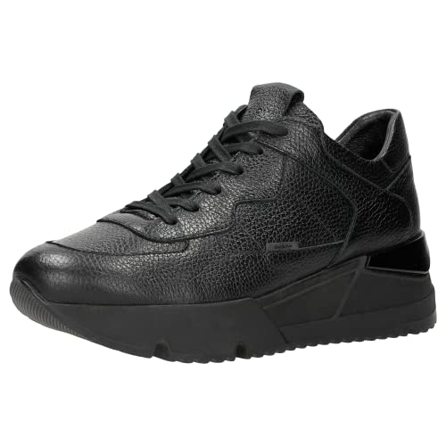 WOJAS - Damen Sneakers I Leckeres Leder I Weiches Futter I Bequem und Praktisch I Casual Style I 46136-51 - Schwarz, Gr. 38 von WOJAS