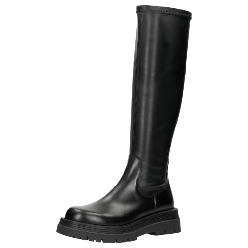 WOJAS - Damenstiefel | Biker-Boots für den Herbst | Komfortables und Warmes Futter | Reißverschluss | Universelles Design | 71005-81 - Schwarz, Größe 40 von WOJAS