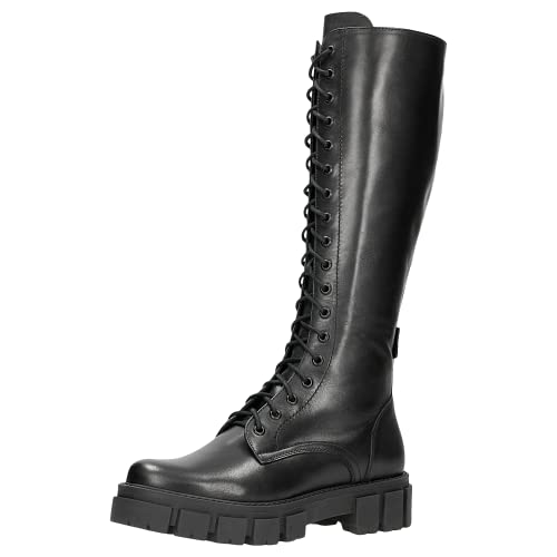 WOJAS - Damenstiefel | Hohe und Geschnürte | Dicke Sohle | Naturleder | Komfortables Futter | Reißverschluss | 71019-51 - Schwarz, Größe 38 WOJAS - Damenstiefel | Hohe und Geschnürte | Dicke Sohle | Naturleder | Komfortables Futter | Reißverschluss | 71019-51 - Schwarz, Größe 38 von WOJAS