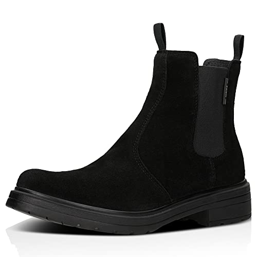 WOJAS - Damenstiefeletten I für Herbst I im Urban Style I Schlupfschuhe mit Dehnbaren Einsätzen I Praktische Ausführung I Zuverlässige Profilsohle I 55089-61 - Schwarz, Gr. 39 von WOJAS