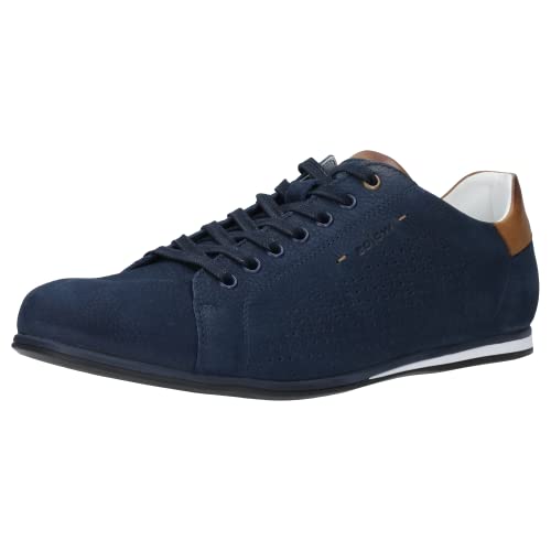 WOJAS - Herren Halbschuhe I Aus Leder I Perfekt für Sommer I Sportlicher Schnitt I Weiches Futter I 10026-76 - Marineblau, gr. 41 von WOJAS