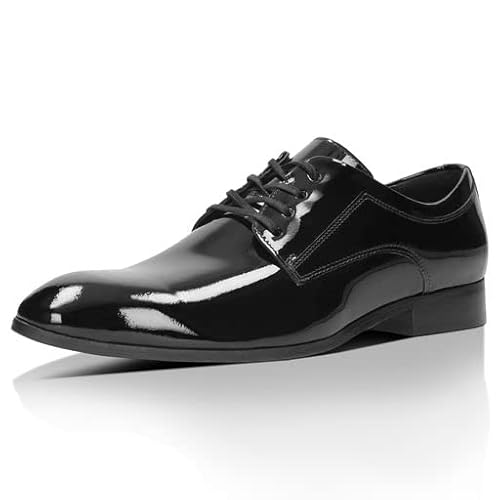 WOJAS - Herren Halbschuhe I Derby I Lackleder I Weiches Futter I Elegant I Klassisches Design I 900531 - Schwarz, Gr. 41 von WOJAS