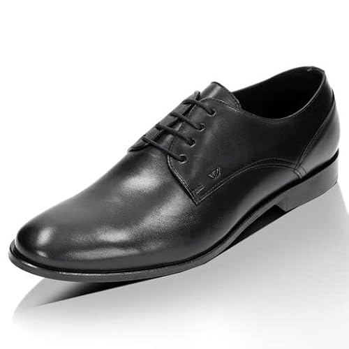 WOJAS - Herren Halbschuhe I Glattleder I Klassisches Design I Elegant und Bequem I Formeller Stil I 7030-51 - Schwarz, Gr. 46 von WOJAS