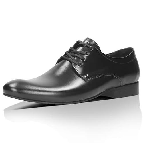 WOJAS - Herren Halbschuhe I Glattleder I Weiches Futter I Klassisches Design I Formeller Stil I Bequem und Praktisch I 9040-51 - Schwarz, Gr. 40 von WOJAS