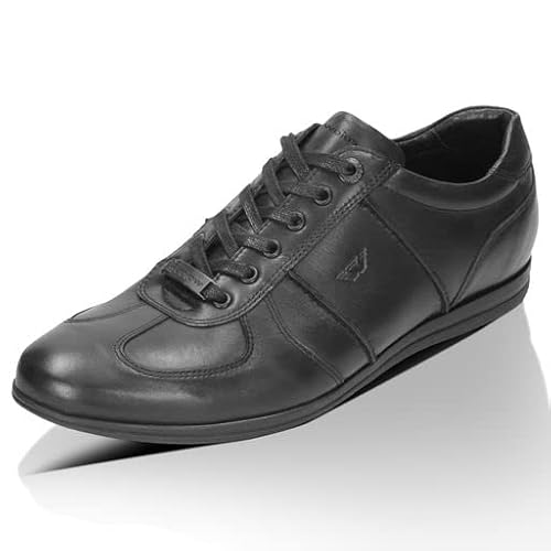 WOJAS - Herren Halbschuhe I Glattleder I Weiches Futter I Universelles Stil I Bequem und Praktisch I 8087-51 - Schwarz, Gr. 41 von WOJAS