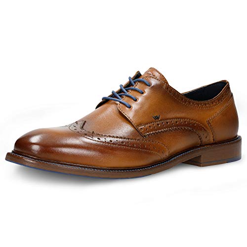 WOJAS Herren Halbschuhe zum Schnüren – Anzugschuhe Business Leder – Braun, 10018-53, Gr. 42 WOJAS Herren Halbschuhe zum Schnüren – Anzugschuhe Business Leder – Braun, 10018-53, Gr. 42 von WOJAS