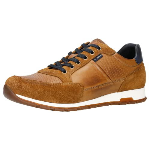 WOJAS - Herren Sneakers I Leder I Weiches Innenfutter I Dunkelblaue Akzente I Praktisch und Bequem I 10051-73 - Hellbraun, Gr. 41 WOJAS - Herren Sneakers I Leder I Weiches Innenfutter I Dunkelblaue Akzente I Praktisch und Bequem I 10051-73 - Hellbraun, Gr. 41 von WOJAS