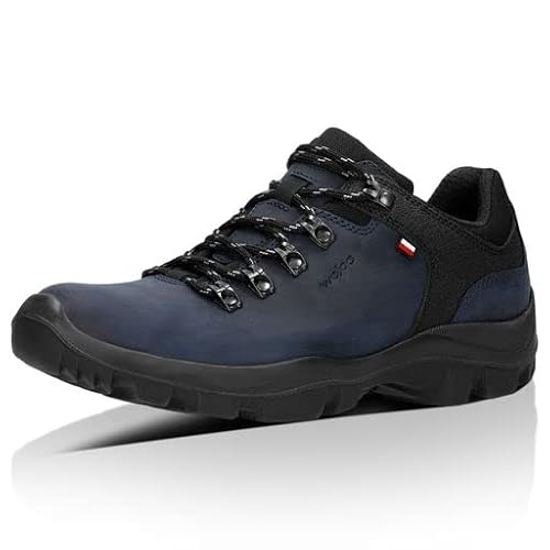 WOJAS - Herren Trekkingschuhe I mit Abstandsgewebe I Crazy Horse Leder I Komfortables Futter I Robust und Langlebig I 9377-80 - Dunkelblau-Schwarz, Gr. 48 WOJAS - Herren Trekkingschuhe I mit Abstandsgewebe I Crazy Horse Leder I Komfortables Futter I Robust und Langlebig I 9377-80 - Dunkelblau-Schwarz, Gr. 48 von WOJAS