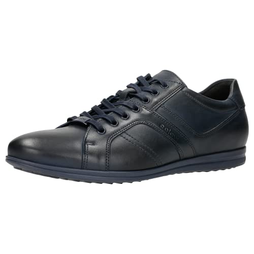 WOJAS - Herren Turnschuhe | Herrensneaker aus Glattleder | Traditionelles Design | Schnürschuhe | Modisch und Bequem | Dunkelblau - 8075-56, Gr. 44 von WOJAS