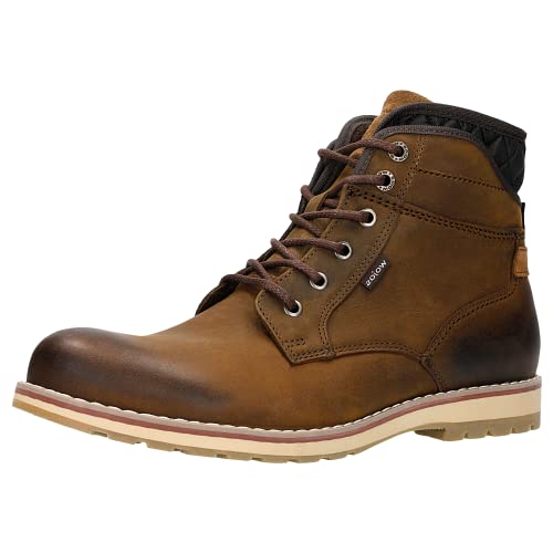 WOJAS - Herren Worker Boots | Perfekt für Kühle Tage | Thermischer Komfort | Dekorativ Gestepptes Obermaterial | Lässiger Stil | 24031-73 - Hellbraun, Gr. 48 von WOJAS