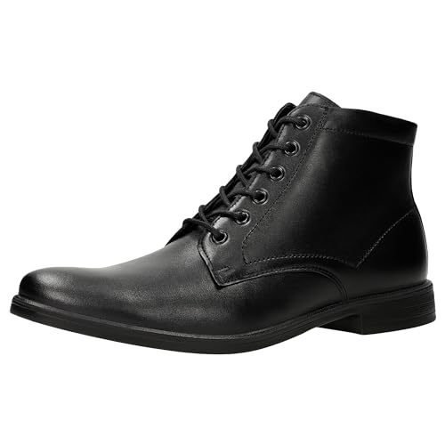 WOJAS - Herren schnürboots, Elegante mit minimalistischem Design, Herren Stiefeletten aus hochwertigem Glattleder und Warmfutter, für die Wintersaison, 24055-51 - Schwarz, Gr. 40 von WOJAS