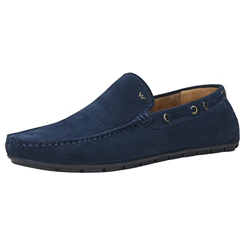WOJAS - Herrenmokassins I Veloursleder I Weiches Futter I Dekorative Details I Eleganter Look I Urbaner Stil I 10047-66 - Dunkelblau, Gr. 41 WOJAS - Herrenmokassins I Veloursleder I Weiches Futter I Dekorative Details I Eleganter Look I Urbaner Stil I 10047-66 - Dunkelblau, Gr. 41 von WOJAS