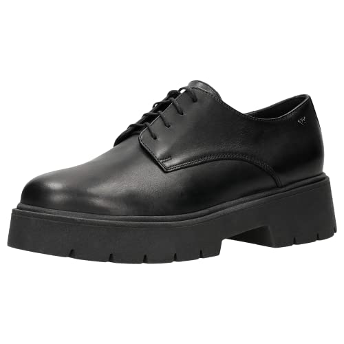 WOJAS - Schnürhalbschuhe für Damen | Damenschuhe für Herbst | Elegant Halbschuhe | Schuhe aus Glattleder | Bequeme Schnürschuhe | Schwarz 4611051, Gr 40 von WOJAS