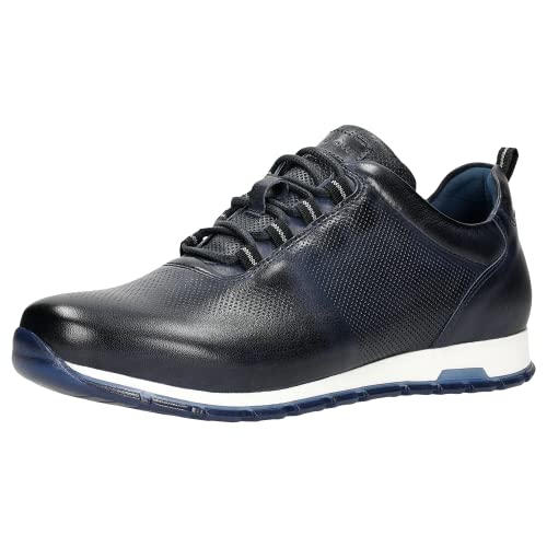 WOJAS - Sneaker für Herren | Narbenleder | Dekorative Prägung | Sehr Ianglebig | Zeitloses Design | 10039-56 - Dunkelblau, Größe 40 WOJAS - Sneaker für Herren | Narbenleder | Dekorative Prägung | Sehr Ianglebig | Zeitloses Design | 10039-56 - Dunkelblau, Größe 40 von WOJAS