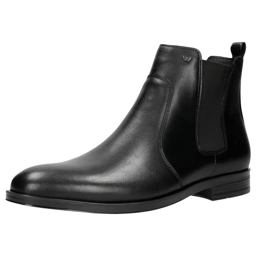 Wojas - Jodhpur-Stiefel für Herren | Winterschuhe | Warme Schuhe | Herrenschuhe aus Leder | Bequemschuhe | Schwarz 20003-50 - Gr. 43 von WOJAS