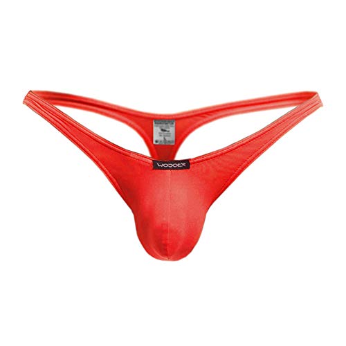 WOJOER Beun Basic Mini Push String, Beach and Underwear Stretcht Bulg Thong eng anliegend, Natürlicher Push-Up für den Mann, Designer Clubwear vom Innovations-Label, Made IN Germany (Vulcano, L) von WOJOER
