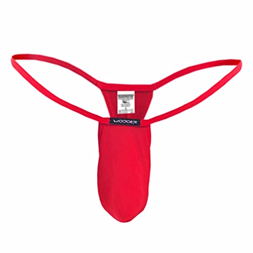 WOJOER Beun Basic Mini Sock String, Beach and Underwear Stretch Thong eng anliegend, Natürlicher Push-Up für den Mann, Designer Clubwear vom Innovations-Label, Made IN Germany (Vulcano, XL) von WOJOER