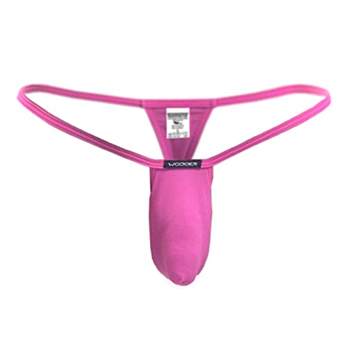 WOJOER Beun Basic Mini Sock String, Beach and Underwear Stretch Thong eng anliegend, Natürlicher Push-Up für den Mann, Designer Clubwear vom Innovations-Label, Made IN Germany (candypink, S) von WOJOER