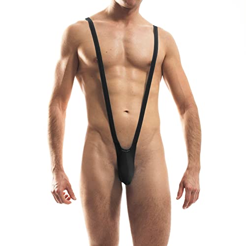 WOJOER Beun Basic Strap-Body, Beach and Underwear Stretch Body eng anliegend, Natürlicher Push-Up für den Mann, Designer Clubwear vom Innovations-Label, Made IN Germany (Black, Uni Size) von WOJOER