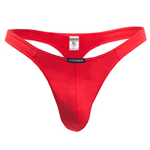 WOJOER Beun Basic String, Beach and Underwear Stretch eng anliegend, luftig leicht atmungsaktiv Designer Clubwear vom Innovations-Label, Made IN Germany (Vulcano, S) von WOJOER