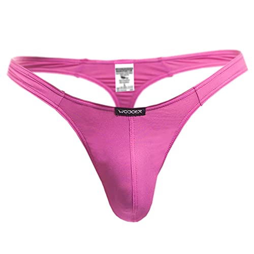 WOJOER Beun Basic String, Beach and Underwear Stretch eng anliegend, luftig leicht atmungsaktiv Designer Clubwear vom Innovations-Label, Made IN Germany (candypink, M) von WOJOER