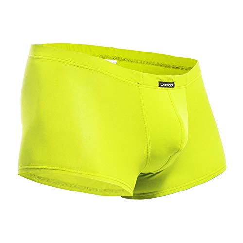 WOJOER Boxer Pants, eng anliegende Shorts, sehr leichtes, weiches und atmungsaktives Material Beun, vom Innovations-Label (Neon Gelb, M) von WOJOER