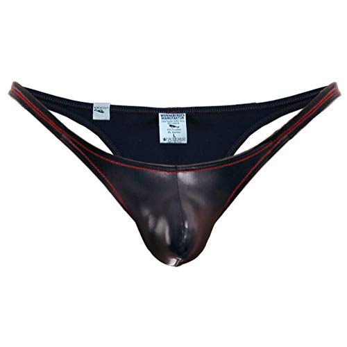 WOJOER Mini Push Tanga, Wetlook Stretch Bulg Thong eng anliegend, Natürlicher Push-Up für den Mann, Designer Clubwear vom Innovations-Label, Made IN Germany (M) von WOJOER