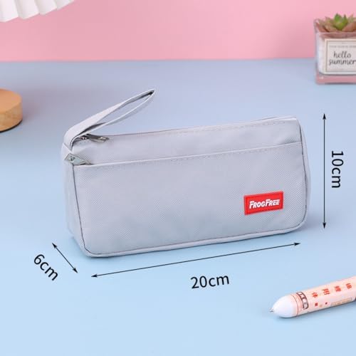 Federmäppchen Set mit großer Kapazität, Federmäppchen für Grundschüler und Schüler, Schulbedarf Tasche für Männer und Frauen, Schulbedarf, einfach und schön, anders, Federmäppchen, hellgrau Federmäppchen Set mit großer Kapazität, Federmäppchen für Grundschüler und Schüler, Schulbedarf Tasche für Männer und Frauen, Schulbedarf, einfach und schön, anders, Federmäppchen, hellgrau von woleyuu