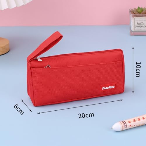 Federmäppchen Set mit großer Kapazität, Federmäppchen für Grundschüler und Schüler, Schulbedarf Tasche für Männer und Frauen, Schulbedarf, einfach und schön, anders, Federmäppchen, Rot Federmäppchen Set mit großer Kapazität, Federmäppchen für Grundschüler und Schüler, Schulbedarf Tasche für Männer und Frauen, Schulbedarf, einfach und schön, anders, Federmäppchen, Rot von woleyuu