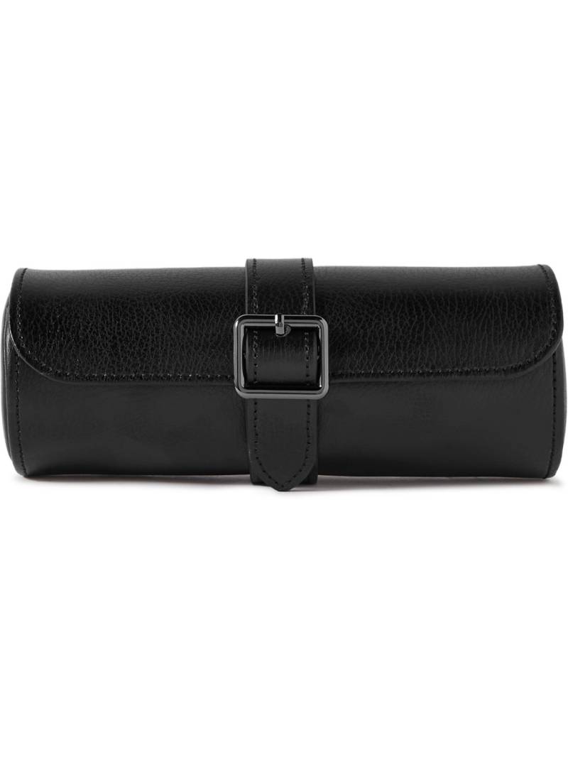 WOLF - British Racing Pebble-Grain Leather Watch Roll - Men - Black von WOLF