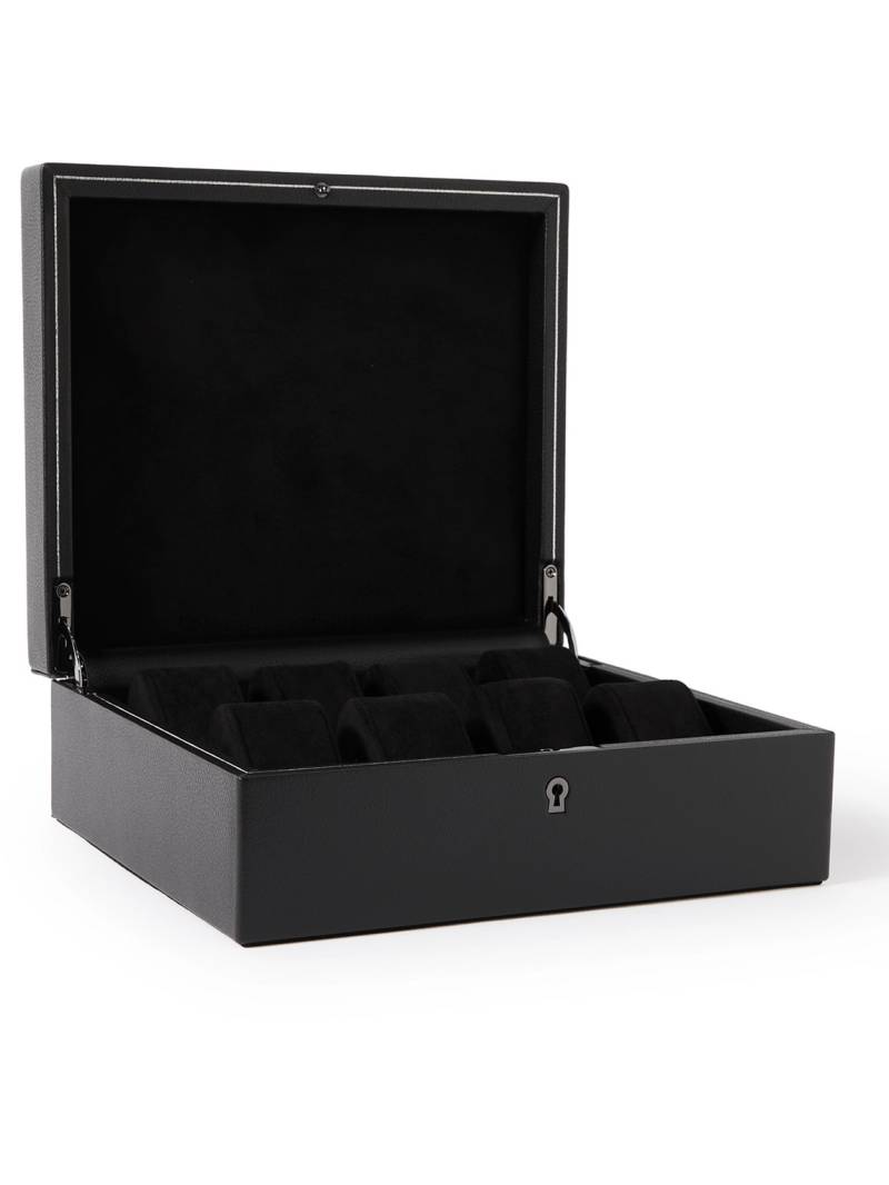 WOLF - British Racing Pebble-Grain Vegan Leather Eight-Piece Watch Box - Men - Black von WOLF