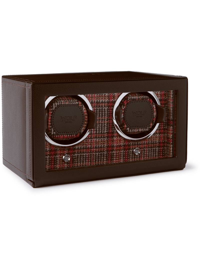 WOLF - WM Brown Full-Grain Leather Two-Piece Watch Winder - Men - Brown von WOLF