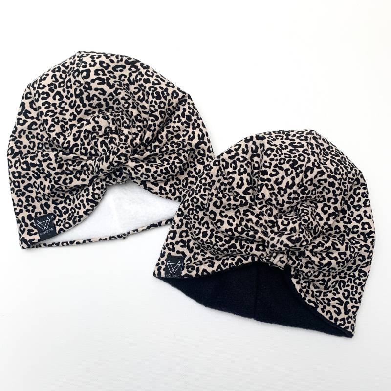 Turbanmütze | Winter Edition Leo Sand Gefüttert Mit Fleece Von Wolfskind von WOLFSKINDde