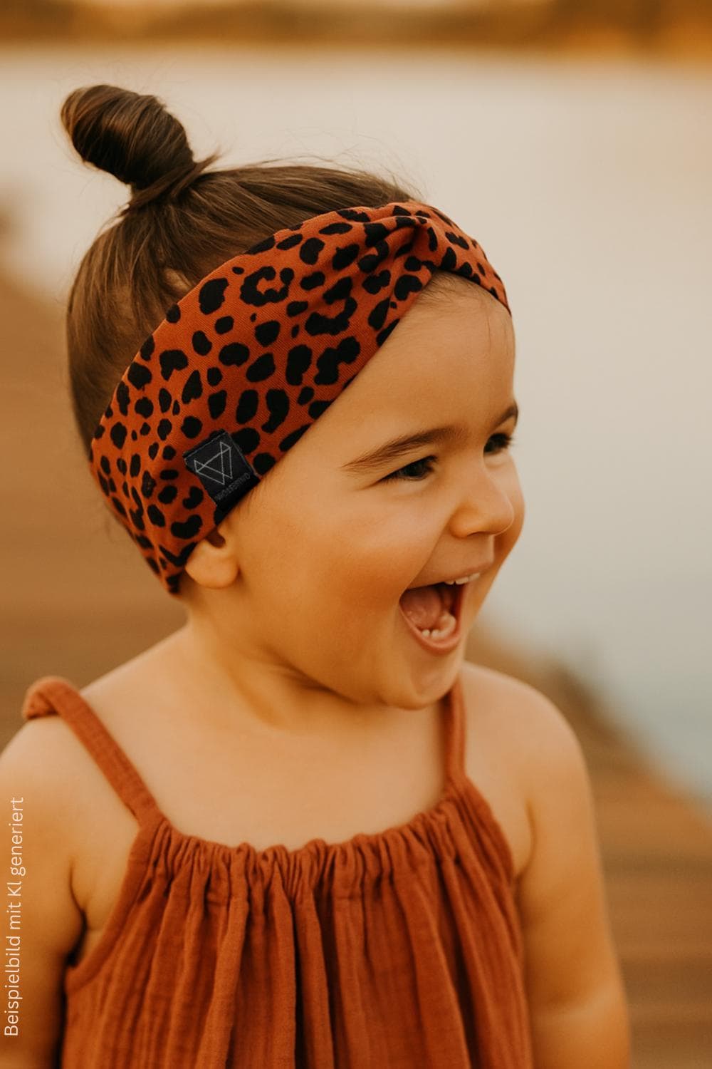 Twist Haarband | Stirnband Leo Terracotta |Ziegelrot Für Damen Und Kinder Von Wolfskind von WOLFSKINDde