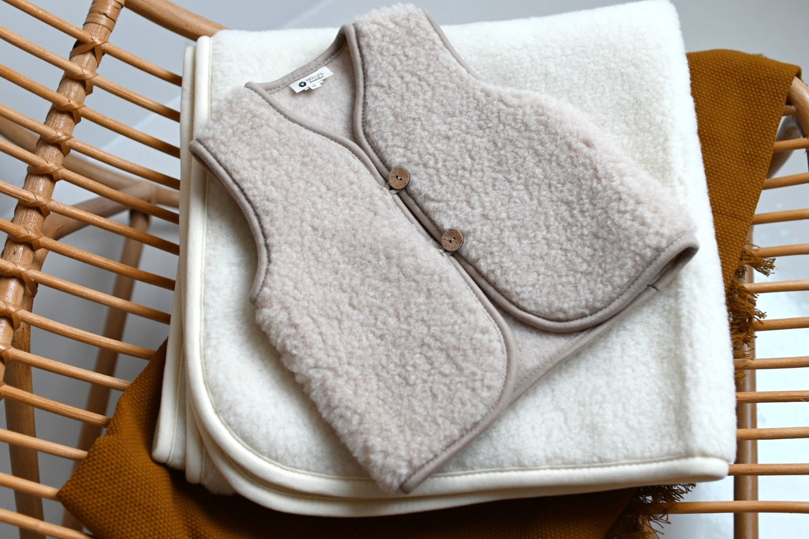 Wollies Amsterdam - Kinder-Cardigan Aus 100 % Merinowolle 2-3 Jahre von WOLLIESAmsterdam