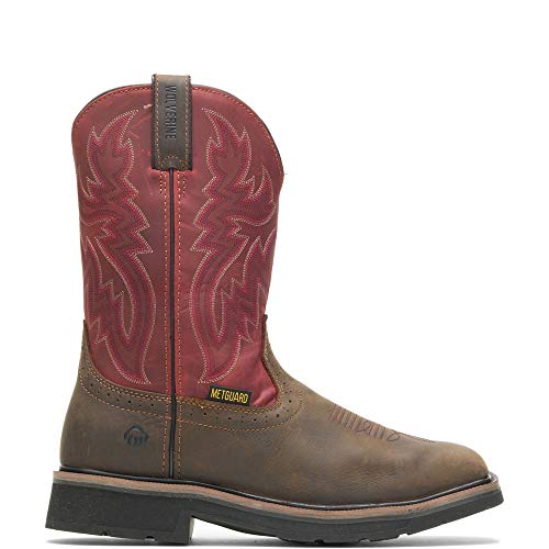 Wolverine Men's Rancher Met Guard St Wellington Brown Red Leatherindustrial-and-Construction-Shoes 12 D(M) US von WOLVERINE