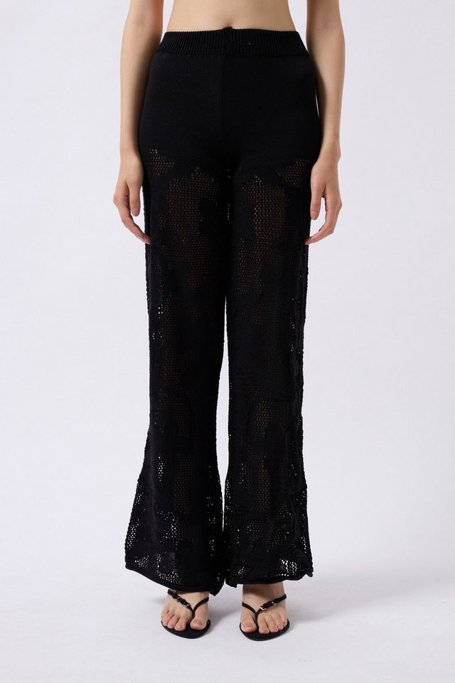 WOMAN VISION 5-Pocket-Jeans Hohe Taille Weite Bein Strandhose 004 von WOMAN VISION