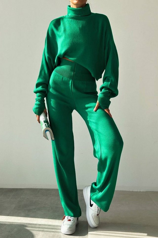 WOMAN VISION Blusentop Fischer's Neckholder Crop Pullover und Hochtaillierte Strickhose Set 0 von WOMAN VISION