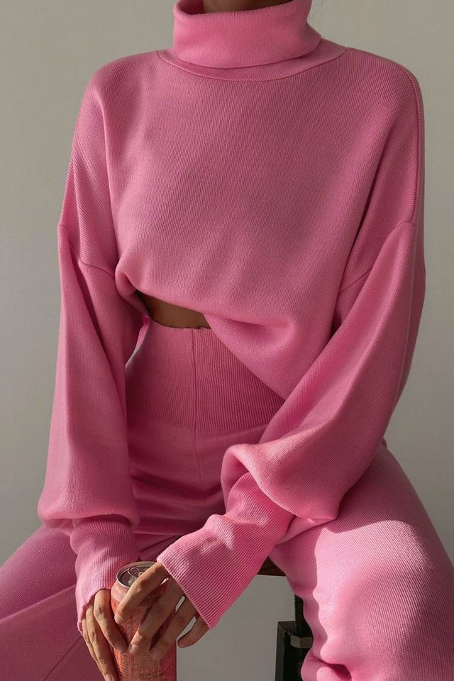 WOMAN VISION Blusentop Fischer's Neckholder Crop Pullover und Hochtaillierte Strickhose Set 0 von WOMAN VISION