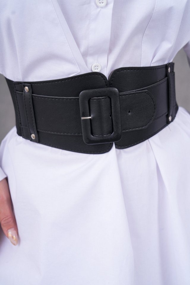 WOMAN VISION Synthetikgürtel Damen Weißes Kunstleder Korsett Taillengürtel mit elastischem Detail u WOMAN VISION Synthetikgürtel Damen Weißes Kunstleder Korsett Taillengürtel mit elastischem Detail u von WOMAN VISION