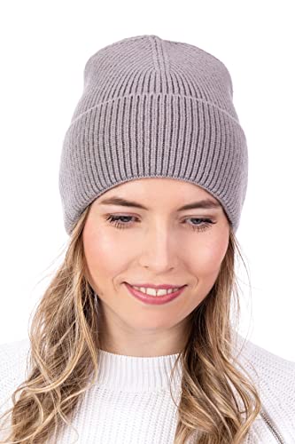 WOMEN'S WEAR U&F FASHIONSTORE U&F Beanie Mütze für Damen und Herren | Unisex Beanie in modischen Farben | Basic Mütze für Herbst und Winter | Hellgrau von WOMEN'S WEAR U&F FASHIONSTORE